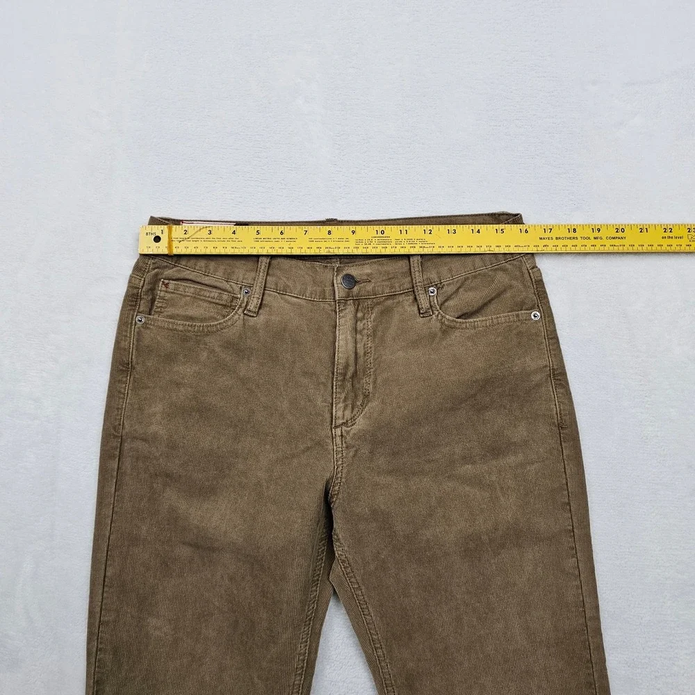 Marine Layer Corduroy Pants Mens 32x33 Brown Slim Straight Stretch Preppy Ivy